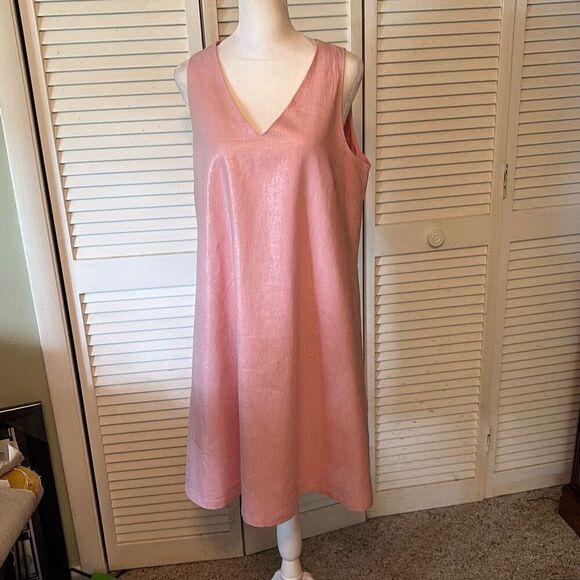 Anne Klein Womens Dress, size Medium, Pink, Dressy Shift, Sleeveless, Fully Line - Picture 1 of 10